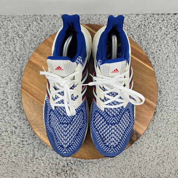 Adidas Mens 10 Ultra Boost 1.0 Kansas Jayhawks Blue White Gym Running Shoe main image 9